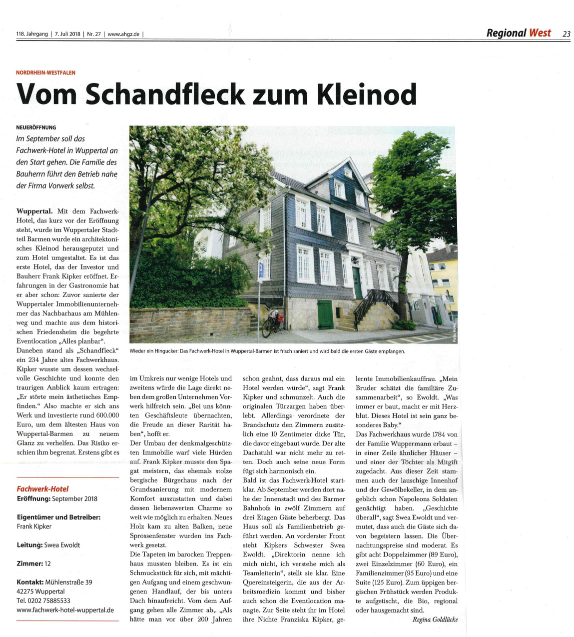 Read more about the article Vom Schandfleck zum Kleinod – AGHZ